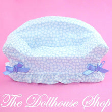 Fisher Price Loving Family Dollhouse Blue Doll Sofa Couch Living Room Chair-Toys & Hobbies:Preschool Toys & Pretend Play:Fisher-Price:1963-Now:Dollhouses-Fisher-Price-Blue,Chairs,Dollhouse,Fisher Price,Living Room,Loving Family,Twin Time,Used-Fisher Price Loving Family Dream Dollhouse blue loveseat sofa with fabric cover. Perfect for pretend play! Find it now at The Dollhouse Shop!-The Dollhouse Shop