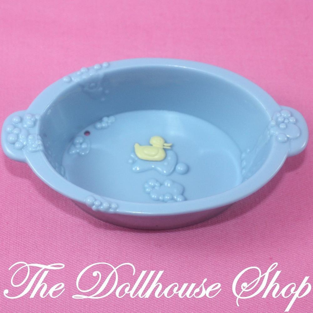 Fisher Price Loving Family Dollhouse Blue Pet Bath Tub Cat Dog Bathtub-Toys & Hobbies:Preschool Toys & Pretend Play:Fisher-Price:1963-Now:Dollhouses-Fisher-Price-Animal & Pet Accessories,Blue,Dollhouse,Fisher Price,Loving Family,Outdoor Furniture,Used-Fisher Price Loving Family Dollhouse Blue Pet Bath Tub for kitten or puppy. Perfect for pretend play! Find it now at The Dollhouse Shop!-The Dollhouse Shop