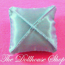 Fisher Price Loving Family Dollhouse Blue Satin Throw Pillow Doll Cushion-Toys & Hobbies:Preschool Toys & Pretend Play:Fisher-Price:1963-Now:Dollhouses-Fisher-Price-Bedroom,Blue,Dollhouse,Fisher Price,Kids Bedroom,Loving Family,Pillows,Soft Furnishings,Twin Time-Fisher Price Loving Family Dollhouse Blue Satin Pillow, perfect for playtime fun! Find it now at The Dollhouse Shop for endless creative joy.-The Dollhouse Shop