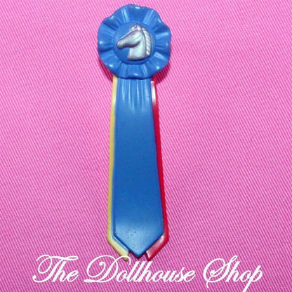 Fisher Price Loving Family Dollhouse Blue Silver Horse Pony Ribbon Stable-Toys & Hobbies:Preschool Toys & Pretend Play:Fisher-Price:1963-Now:Dollhouses-Fisher-Price-Blue,Dollhouse,Fisher Price,Home & Stable,Horses & Stables,Loving Family,Sweet Expressions Stable,Used-Fisher Price Loving Family Dollhouse Blue Silver Horse Pony Ribbon for your stable (sold separately). Find it now at The Dollhouse Shop! Perfect for play.-The Dollhouse Shop