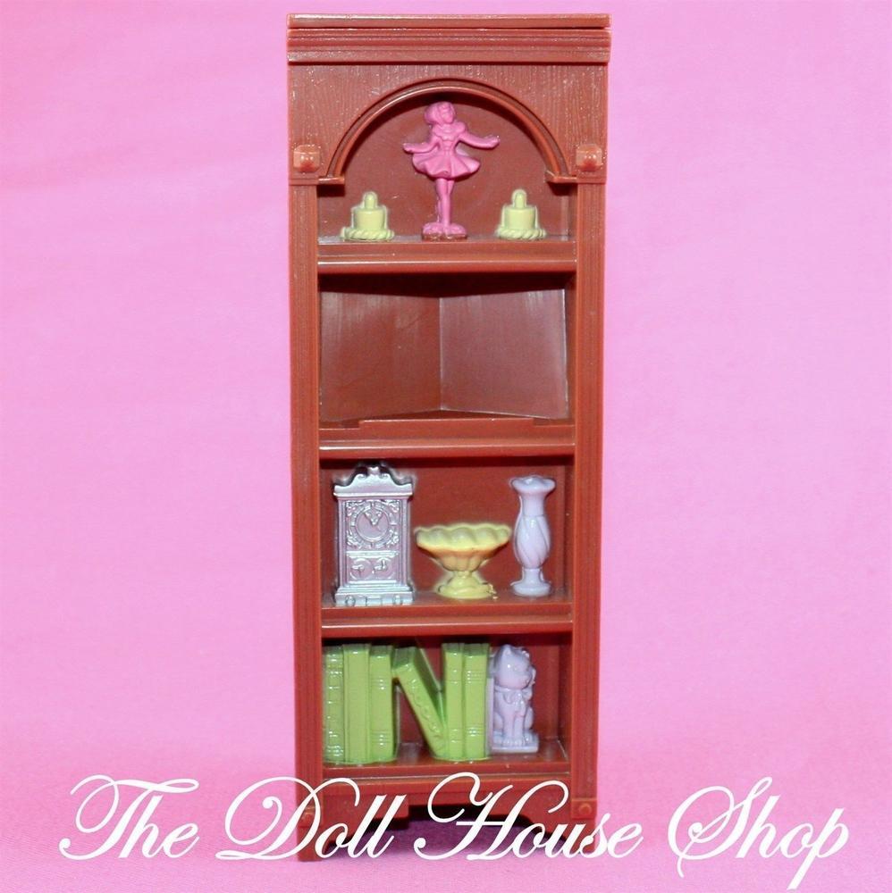 Fisher Price Loving Family Dollhouse Brown Corner Book Shelf Case Bookcase-Toys & Hobbies:Preschool Toys & Pretend Play:Fisher-Price:1963-Now:Dollhouses-Fisher-Price-Brown,Dollhouse,Fisher Price,Living Room,Loving Family,Used-Fisher Price Loving Family Brown Corner Bookshelf for dollhouses. Perfect for creative play! Find it now at The Dollhouse Shop, your dollhouse experts!-The Dollhouse Shop