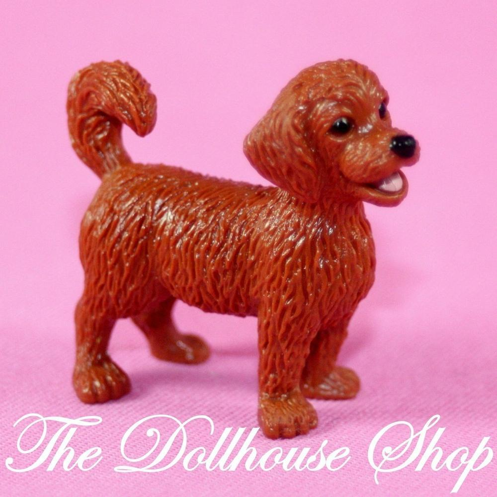 Fisher Price Loving Family Dollhouse Brown Pet Puppy Dog Animal Doggy-Toys & Hobbies:Preschool Toys & Pretend Play:Fisher-Price:1963-Now:Dollhouses-Fisher-Price-Animals & Pets,Backyard Fun,Dollhouse,Fisher Price,Loving Family,Used-The Dollhouse Shop