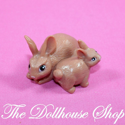 Fisher Price Loving Family Dollhouse Bunny Rabbits Easter Camping Pets Animals-Toys & Hobbies:Preschool Toys & Pretend Play:Fisher-Price:1963-Now:Dollhouses-Fisher-Price-Animals & Pets,Brown,Camping Sets,Dollhouse,Fisher Price,Loving Family,Used-The Dollhouse Shop