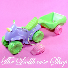 Fisher Price Loving Family Dollhouse Camping ATV 4 Wheeler Wagon Helmet-Toys & Hobbies:Preschool Toys & Pretend Play:Fisher-Price:1963-Now:Dollhouses-Fisher-Price-Backyard Fun,Camping Sets,Cars Vans & Campers,Dollhouse,Fisher Price,Loving Family,Outdoor Furniture,Used-The Dollhouse Shop