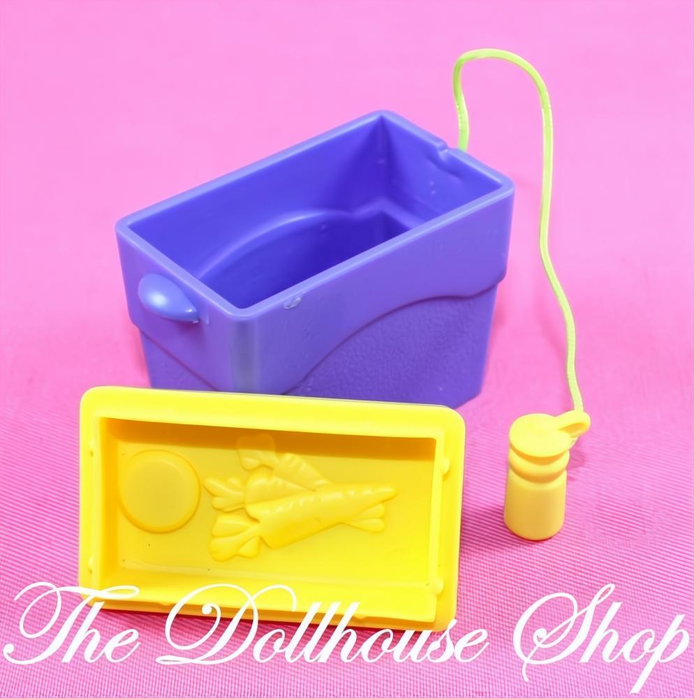 Fisher-Price Loving Family Dollhouse Camping Cooler Ice Chest Picnic Food-The Dollhouse Shop