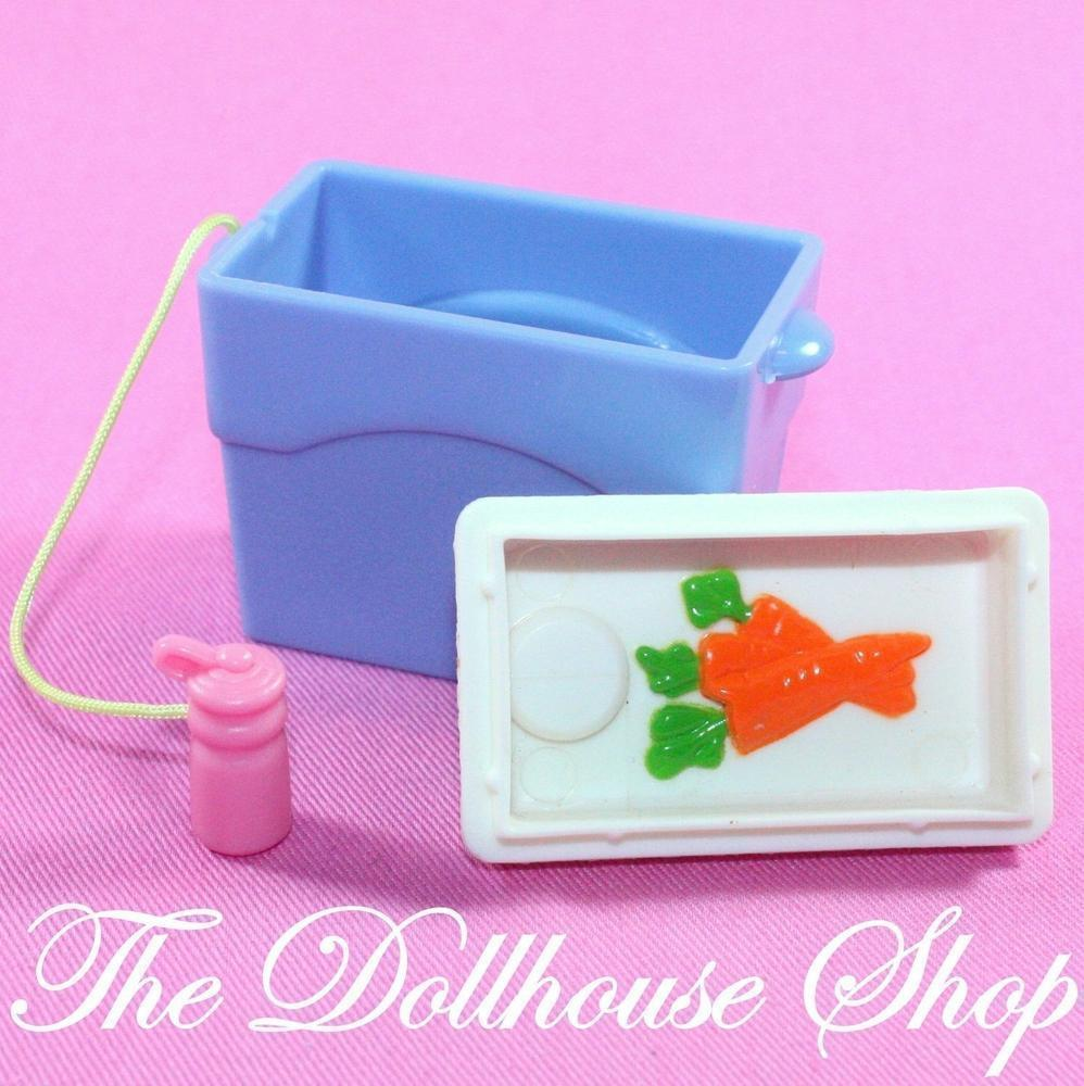 Fisher Price Loving Family Dollhouse Camping Drinks Cooler Ice Chest Picnic Food-Toys & Hobbies:Preschool Toys & Pretend Play:Fisher-Price:1963-Now:Dollhouses-Fisher-Price-Camping Sets,Dollhouse,Fisher Price,Food Accessories,Kitchen,Loving Family,Outdoor Furniture,Used-The Dollhouse Shop