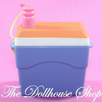 Fisher Price Loving Family Dollhouse Camping Drinks Cooler Ice Chest Picnic Food-Toys & Hobbies:Preschool Toys & Pretend Play:Fisher-Price:1963-Now:Dollhouses-Fisher-Price-Camping Sets,Dollhouse,Fisher Price,Food Accessories,Kitchen,Loving Family,Outdoor Furniture,Used-The Dollhouse Shop