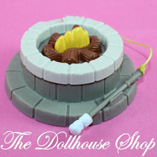 Fisher Price Loving Family Dollhouse Camping Gray Campfire Fire Pit Smores-Toys & Hobbies:Preschool Toys & Pretend Play:Fisher-Price:1963-Now:Dollhouses-Fisher-Price-Backyard Fun,Camping Sets,Dollhouse,Fisher Price,Loving Family,Outdoor Furniture,Used-Fisher Price Loving Family Dollhouse Fire Pit with Marshmallow Roaster. Perfect for playtime fun! Find it now at The Dollhouse Shop!-The Dollhouse Shop