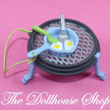 Fisher Price Loving Family Dollhouse Campsite Camping Grill Eggs Frying Pan Camp-Toys & Hobbies:Preschool Toys & Pretend Play:Fisher-Price:1963-Now:Dollhouses-Fisher-Price-Backyard Fun,Camping Sets,Dollhouse,Fisher Price,Food Accessories,Kitchen,Loving Family,Used-The Dollhouse Shop