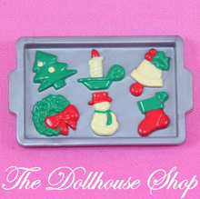 Fisher Price Loving Family Dollhouse Christmas Food Cookies Tray Kitchen Cooking-Toys & Hobbies:Preschool Toys & Pretend Play:Fisher-Price:1963-Now:Dollhouses-Fisher Price-Christmas,Dollhouse,Dream Dollhouse,Fisher Price,Food Accessories,Holidays & Seasonal,Kitchen,Loving Family,Used-The Dollhouse Shop