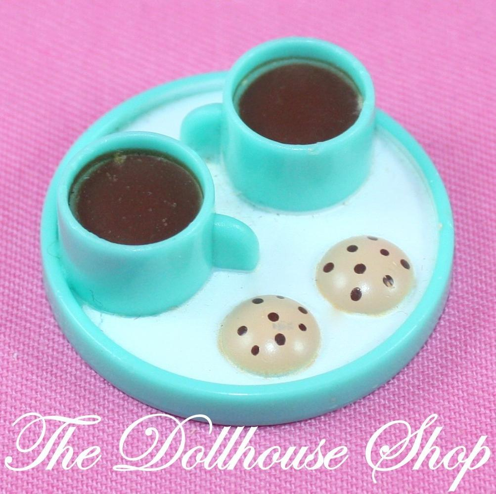 Fisher Price Loving Family Dollhouse Cocoa Cookies Hot Chocolate Kitchen Food-Toys & Hobbies:Preschool Toys & Pretend Play:Fisher-Price:1963-Now:Dollhouses-Fisher-Price-Dining Room,Dollhouse,Fisher Price,Food Accessories,Kitchen,Loving Family,Used-The Dollhouse Shop