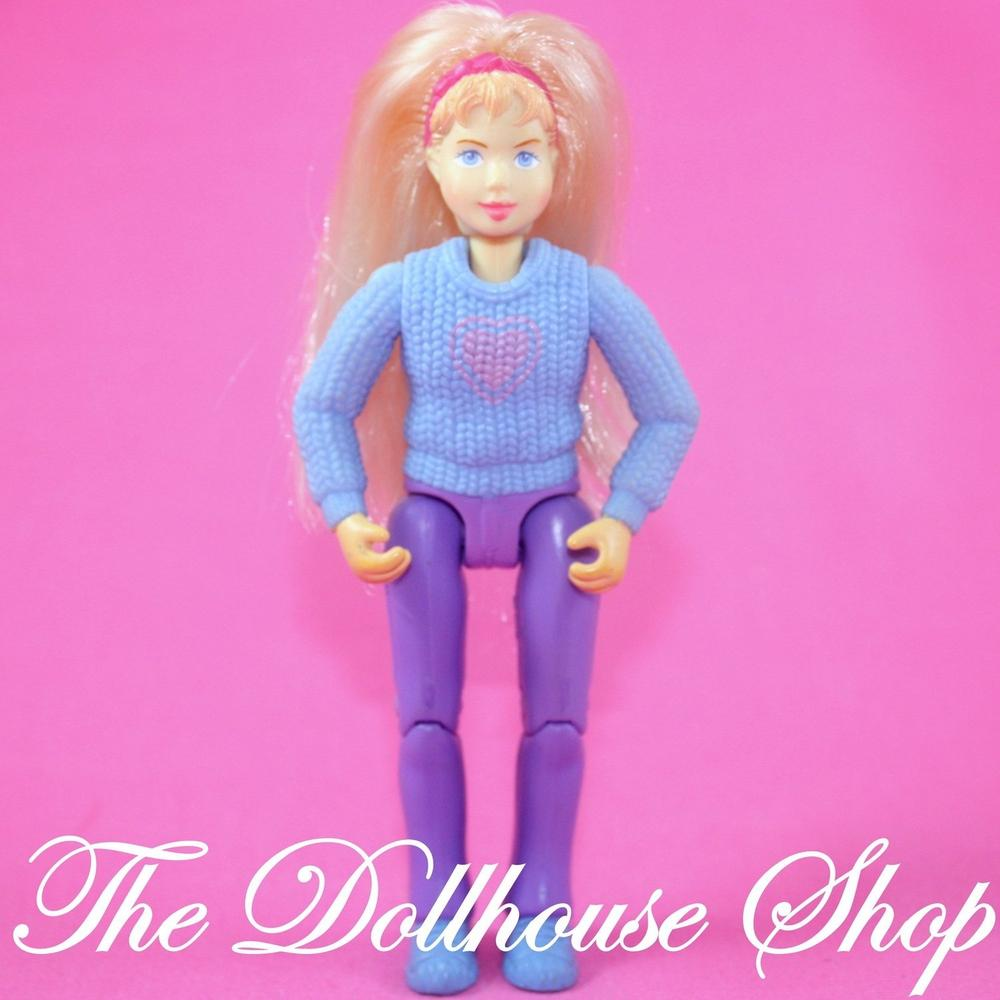 Fisher Price Loving Family Dollhouse Courtney Teen Girl Horse Rider Doll-Toys & Hobbies:Preschool Toys & Pretend Play:Fisher-Price:1963-Now:Dollhouses-Fisher-Price-Blonde Hair,Blue,Dollhouse,Dolls,Fisher Price,Girl Dolls,Loving Family,Used-The Dollhouse Shop