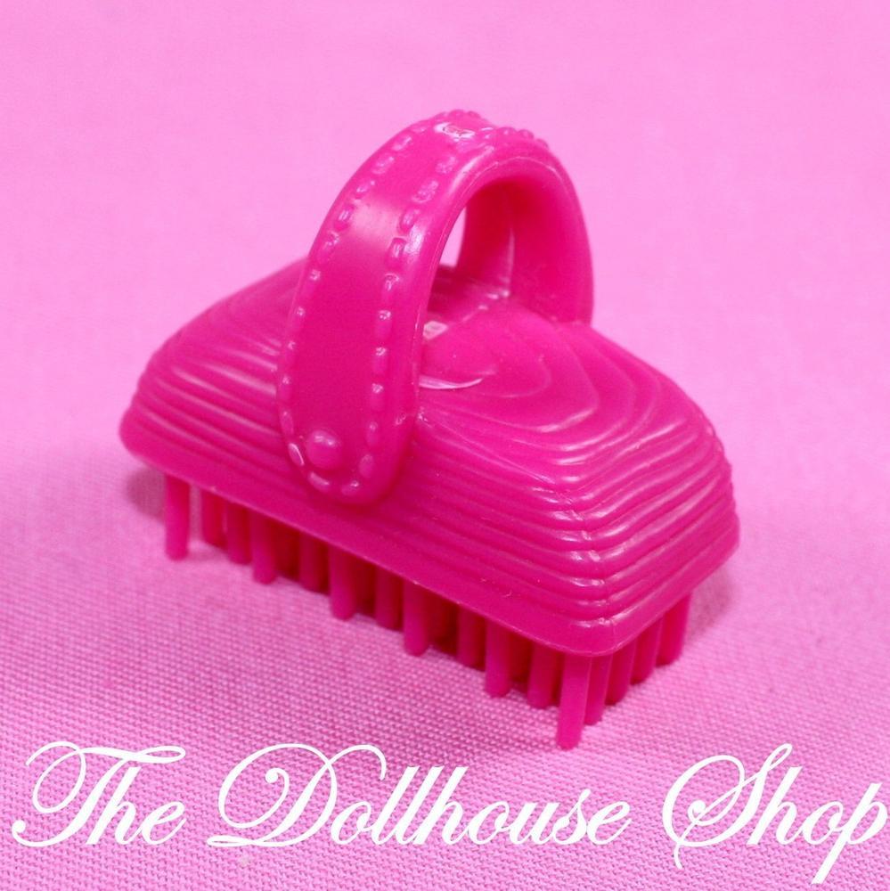 Fisher Price Loving Family Dollhouse Dark Pink Horse Pony Hair Stable Brush-Toys & Hobbies:Preschool Toys & Pretend Play:Fisher-Price:1963-Now:Dollhouses-Fisher-Price-Animal & Pet Accessories,Dollhouse,Fisher Price,Horses & Stables,Loving Family,Pink,Used-Fisher Price Loving Family Dollhouse Dark Pink Horse Pony Hairbrush perfect for brushing dolls or pets. Find it now at The Dollhouse Shop!-The Dollhouse Shop