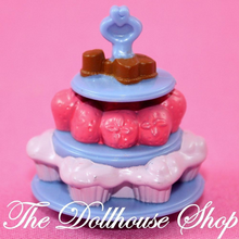 Fisher Price Loving Family Dollhouse Dessert Treats Cake Plate Kitchen Doll Food-Toys & Hobbies:Preschool Toys & Pretend Play:Fisher-Price:1963-Now:Dollhouses-Fisher-Price-Dining Room,Dollhouse,Fisher Price,Food Accessories,Kitchen,Loving Family,Used-The Dollhouse Shop