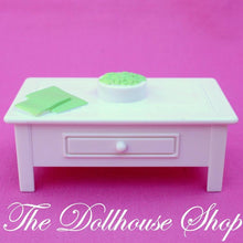 Fisher Price Loving Family Dollhouse Doll White Coffee Table Kids Living Room-Toys & Hobbies:Preschool Toys & Pretend Play:Fisher-Price:1963-Now:Dollhouses-Fisher-Price-Dollhouse,Fisher Price,Lamps & Coffee Tables,Living Room,Loving Family,Tables,Used,White-Fisher Price Loving Family Dollhouse white coffee table for doll living room. Perfect for playtime fun! Find it now at The Dollhouse Shop!-The Dollhouse Shop