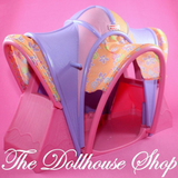 Fisher Price Loving Family Dollhouse Doll's Camping Tent Pink Camp Site-Toys & Hobbies:Preschool Toys & Pretend Play:Fisher-Price:1963-Now:Dollhouses-Fisher-Price-Backyard Fun,Camping Sets,Dollhouse,Fisher Price,Loving Family,Outdoor Furniture,Pink,Used-The Dollhouse Shop