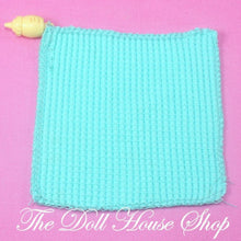 Fisher Price Loving Family Dollhouse Dolls Green Waffle Nursery Crib Blanket-Toys & Hobbies:Preschool Toys & Pretend Play:Fisher-Price:1963-Now:Dollhouses-Fisher-Price-Blankets & Rugs,Dollhouse,Fisher Price,Loving Family,Nursery Room,Soft Furnishings,Used-Fisher Price Loving Family Dollhouse green waffle blanket with bottle, perfect for nursery play. Find it now at The Dollhouse Shop for endless fun!-The Dollhouse Shop