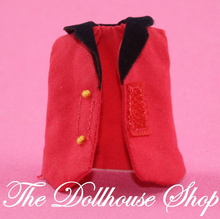 Fisher Price Loving Family Dollhouse Doll's Horse Riders Red Riding Jacket-Toys & Hobbies:Preschool Toys & Pretend Play:Fisher-Price:1963-Now:Dollhouses-Fisher-Price-Doll Dress Ups,Dollhouse,English Style Riders,Fisher Price,Loving Family,Used-The Dollhouse Shop