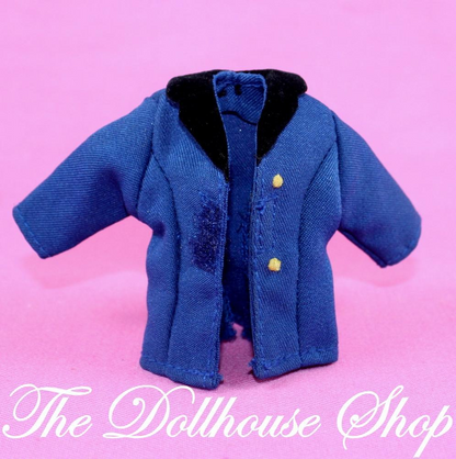 Fisher Price Loving Family Dollhouse Doll's Navy Blue Horse Riding Jacket Coat-Toys & Hobbies:Preschool Toys & Pretend Play:Fisher-Price:1963-Now:Dollhouses-Fisher-Price-Doll Dress Ups,Dollhouse,English Style Riders,Fisher Price,Loving Family,Used-The Dollhouse Shop