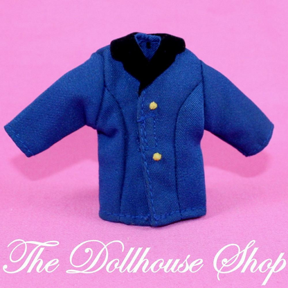 Fisher Price Loving Family Dollhouse Doll's Navy Blue Horse Riding Jacket Coat-Toys & Hobbies:Preschool Toys & Pretend Play:Fisher-Price:1963-Now:Dollhouses-Fisher-Price-Doll Dress Ups,Dollhouse,English Style Riders,Fisher Price,Loving Family,Used-The Dollhouse Shop