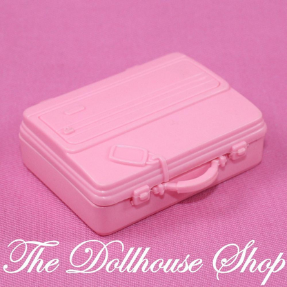 Fisher Price Loving Family Dollhouse Dolls Pink RV Travel Suitcase Luggage Bag-Toys & Hobbies:Preschool Toys & Pretend Play:Fisher-Price:1963-Now:Dollhouses-Fisher-Price-Doll Dress Ups,Dollhouse,Fisher Price,Loving Family,Nursery Room,Playroom,Used-The Dollhouse Shop