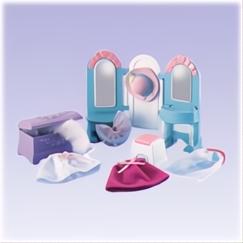 Fisher-Price Loving Family Dollhouse Dress Up & Play Kids Bedroom Vanity-The Dollhouse Shop