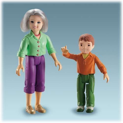 Fisher Price Loving Family Dollhouse Grandma and Brother Dolls-Toys & Hobbies:Preschool Toys & Pretend Play:Fisher-Price:1963-Now:Dollhouses-Fisher-Price-Boy Dolls,Brother,Dollhouse,Dolls,Fisher Price,Grandma,Loving Family,New,New Boxed Sets-Fisher Price Loving Family Dollhouse furniture accessories dolls people figures Grandma and Brother boxed set for your dollhouse. Vintage New Boxed Set Perfect for Fisher Price Loving Family, Dream Dollhouse or Playskool Dollhouse. Encourages creativity through pretend 