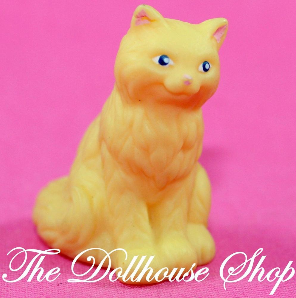 Fisher Price Loving Family Dollhouse Grandma's Yellow Pet Kitten Cat Kitty-Toys & Hobbies:Preschool Toys & Pretend Play:Fisher-Price:1963-Now:Dollhouses-Fisher-Price-Animals & Pets,Dollhouse,Fisher Price,Loving Family,Twin Time,Used-The Dollhouse Shop
