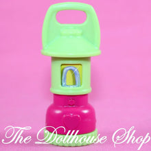 Fisher Price Loving Family Dollhouse Green Camping Lantern Camp Light-Fisher-Price-Camping Sets,Dollhouse,Fisher Price,Loving Family,Used-Fisher Price Loving Family Dollhouse Camping Lantern lights up with a twist! Perfect for dollhouses. Find it now at The Dollhouse Shop!-The Dollhouse Shop