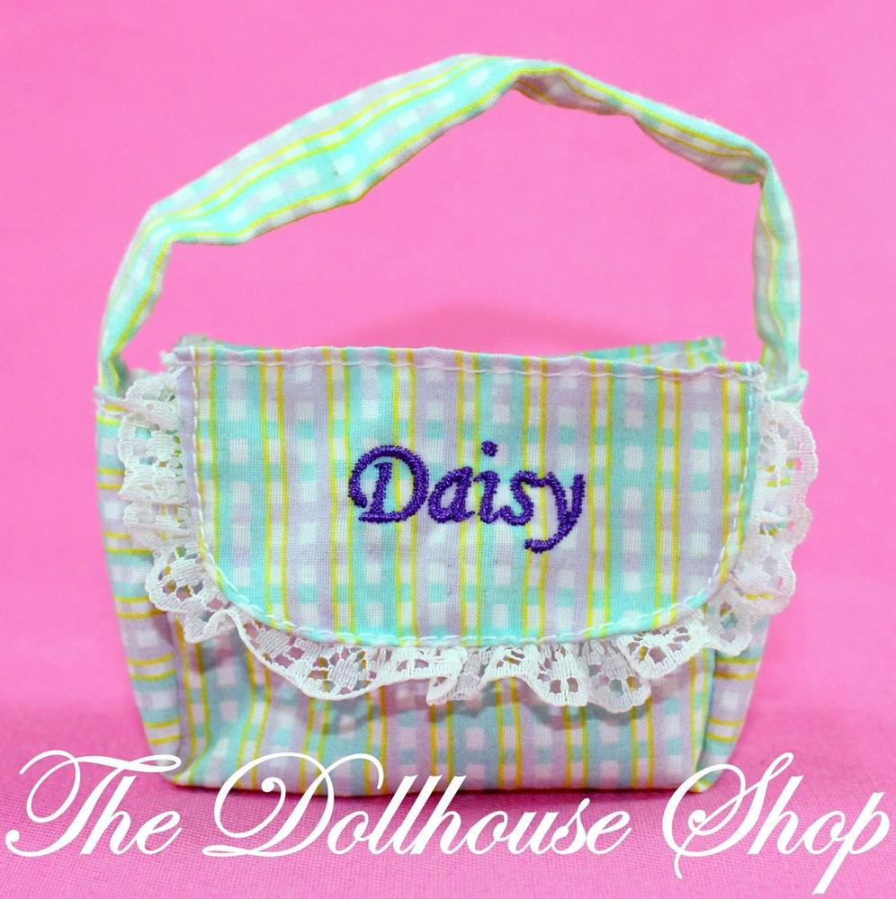 Fisher Price Loving Family Dollhouse Green Horse Pony Food Feed Bag 'Daisy'-Toys & Hobbies:Preschool Toys & Pretend Play:Fisher-Price:1963-Now:Dollhouses-The Dollhouse Shop-Animal & Pet Accessories,Doll Dress Ups,Dollhouse,Fisher Price,Green,Home & Stable,Horses & Stables,Loving Family,Sweet Expressions Stable,Used-The Dollhouse Shop