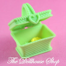 Fisher Price Loving Family Dollhouse Green Picnic Food Basket for convertible-Toys & Hobbies:Preschool Toys & Pretend Play:Fisher-Price:1963-Now:Dollhouses-Fisher-Price-Dollhouse,Fisher Price,Food Accessories,Kitchen,Loving Family,Used-Fisher Price Loving Family Dollhouse Green Picnic Basket with grapes and cheese. Perfect for dollhouses. Shop now at The Dollhouse Shop!-The Dollhouse Shop