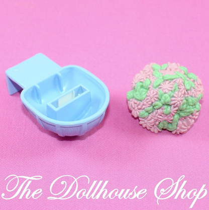 Fisher Price Loving Family Dollhouse Hanging Basket Plant Garden Flowers-Toys & Hobbies:Preschool Toys & Pretend Play:Fisher-Price:1963-Now:Dollhouses-Fisher-Price-Dollhouse,Fisher Price,Loving Family,Plants and Vases,Replacement Parts,Used-The Dollhouse Shop