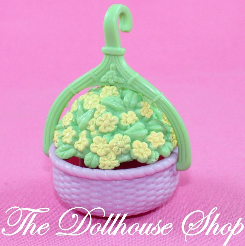 Fisher Price Loving Family Dollhouse Hanging Potted Plant Garden Flowers-Toys & Hobbies:Preschool Toys & Pretend Play:Fisher-Price:1963-Now:Dollhouses-Fisher-Price-Dollhouse,Fisher Price,Loving Family,Plants and Vases,Replacement Parts,Used-The Dollhouse Shop