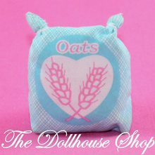 Fisher Price Loving Family Dollhouse Horse Pony Food Feed Bag of Oats-Toys & Hobbies:Preschool Toys & Pretend Play:Fisher-Price:1963-Now:Dollhouses-Fisher-Price-Animal & Pet Accessories,Blue,Dollhouse,Fisher Price,Home & Stable,Horses & Stables,Loving Family,Sweet Expressions Stable,Used-The Dollhouse Shop