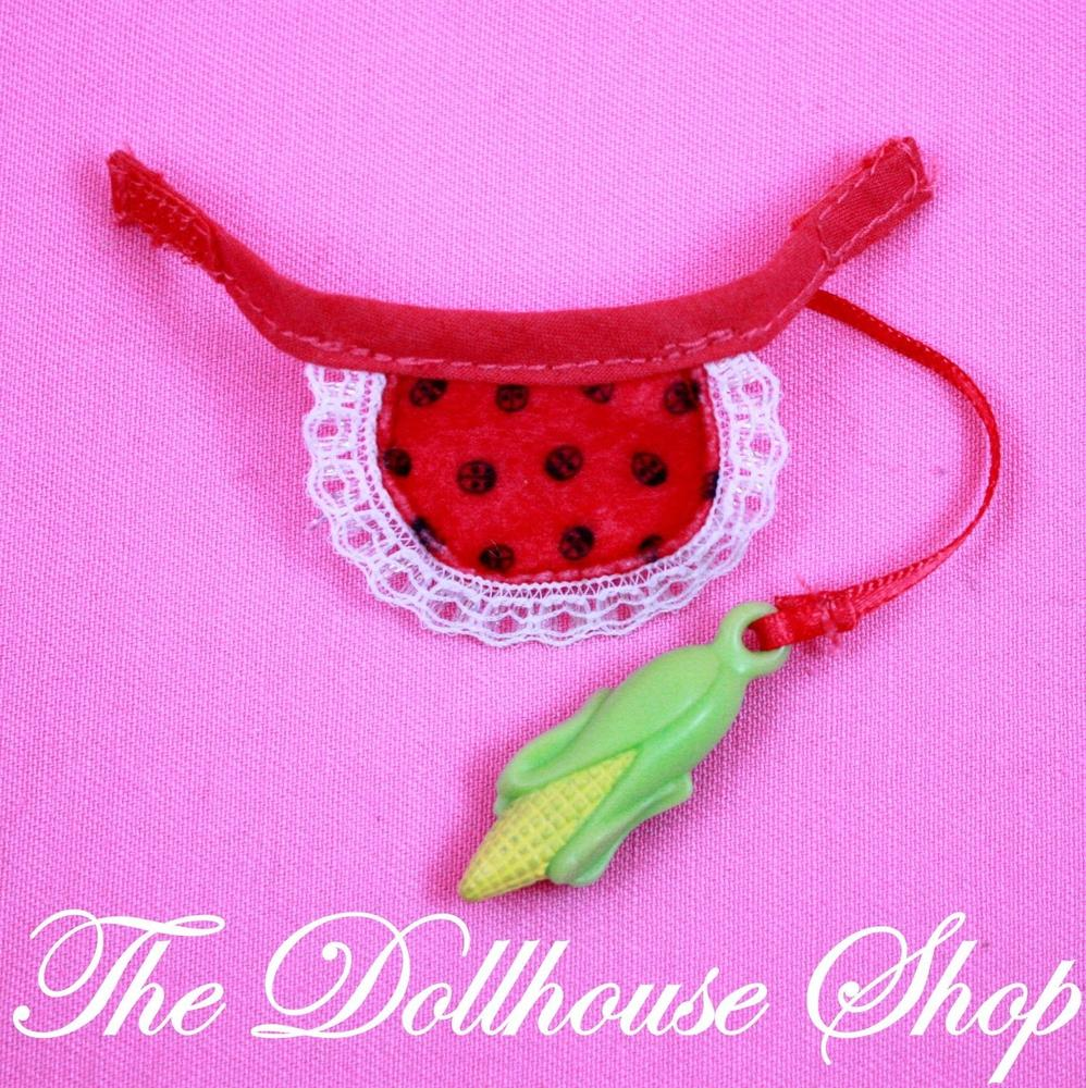 Fisher Price Loving Family Dollhouse Horse Pony Parade Lady bug Apron corn-Toys & Hobbies:Preschool Toys & Pretend Play:Fisher-Price:1963-Now:Dollhouses-Fisher-Price-Animal & Pet Accessories,Doll Dress Ups,Dollhouse,Fisher Price,Home & Stable,Horses & Stables,Loving Family,Red,Sweet Expressions Stable,Used-The Dollhouse Shop