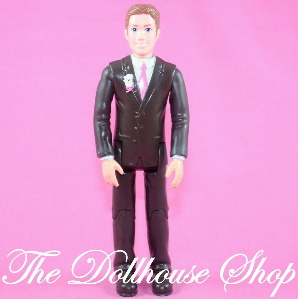 Fisher Price Loving Family Dollhouse Husband Groom Wedding Set Man Doll-Toys & Hobbies:Preschool Toys & Pretend Play:Fisher-Price:1963-Now:Dollhouses-Fisher-Price-Dollhouse,Dolls,Father,Fisher Price,Loving Family,Used,Wedding Set-The Dollhouse Shop