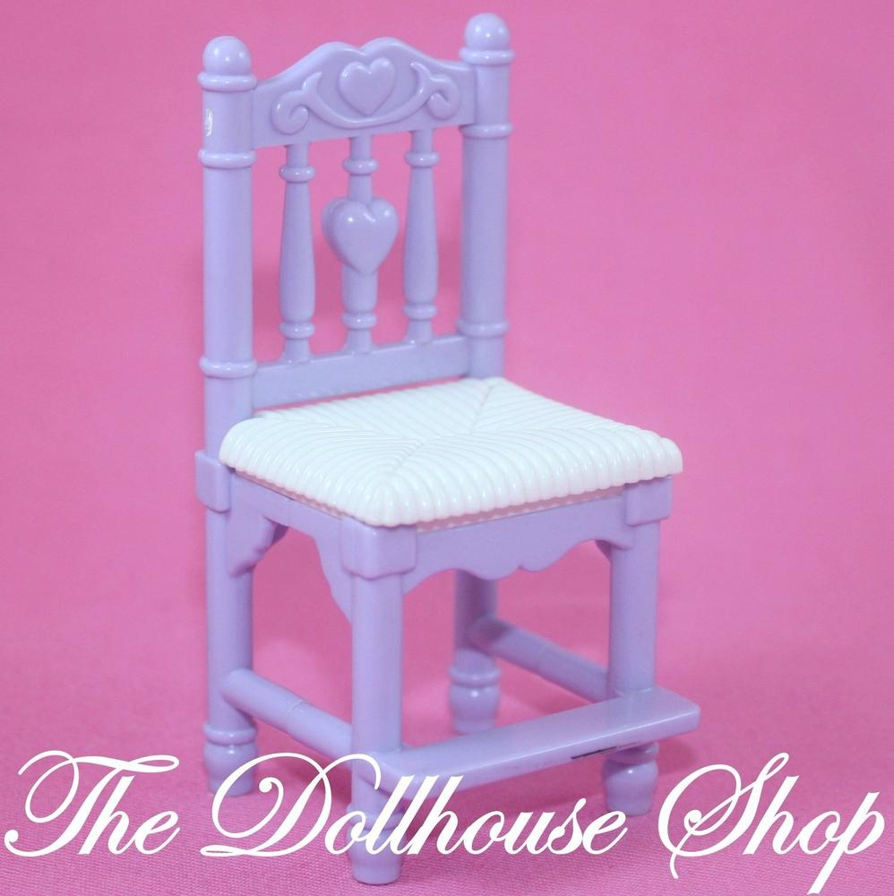 Fisher Price Loving Family Dollhouse Kid Doll High Chair Nursery Sweet Sounds-Toys & Hobbies:Preschool Toys & Pretend Play:Fisher-Price:1963-Now:Dollhouses-Fisher-Price-Dining Room,Dollhouse,Fisher Price,Kitchen,Loving Family,Purple,Sweet Sounds,Used-The Dollhouse Shop