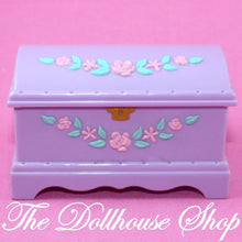 Fisher Price Loving Family Dollhouse Kids Bedroom Purple Blanket Box Chest-Toys & Hobbies:Preschool Toys & Pretend Play:Fisher-Price:1963-Now:Dollhouses-Fisher-Price-Bedroom,Doll Dress Ups,Dollhouse,Fisher Price,Kids Bedroom,Living Room,Loving Family,Parents Bedroom,Soft Furnishings,Used-Fisher Price Loving Family Dollhouse Purple Blanket Box stores pillows and dress-ups. Perfect for play! Find it now at The Dollhouse Shop!-The Dollhouse Shop