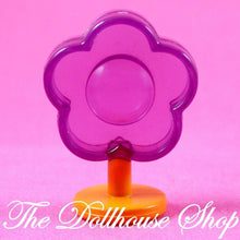 Fisher Price Loving Family Dollhouse Kids Playroom Purple Orange Flower Lamp-Toys & Hobbies:Preschool Toys & Pretend Play:Fisher-Price:1963-Now:Dollhouses-Fisher-Price-Bedroom,Dollhouse,Fisher Price,Kids Bedroom,Lamps & Coffee Tables,Loving Family,Used-Fisher Price Loving Family Dream Dollhouse purple-orange flower lamp for doll rooms. Perfect for pretend play. Shop now at The Dollhouse Shop!-The Dollhouse Shop