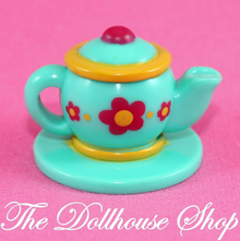 Fisher Price Loving Family Dollhouse Kitchen Food Flower Tea or Coffee Pot-Toys & Hobbies:Preschool Toys & Pretend Play:Fisher-Price:1963-Now:Dollhouses-Fisher-Price-Dollhouse,Fisher Price,Food Accessories,Kitchen,Loving Family,Playroom,Used-The Dollhouse Shop