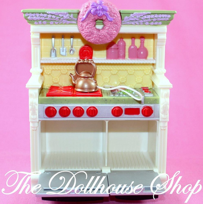 Fisher Price Loving Family Dollhouse Kitchen Furniture White Oven Stove-Toys & Hobbies:Preschool Toys & Pretend Play:Fisher-Price:1963-Now:Dollhouses-Fisher-Price-Dollhouse,Fisher Price,Kitchen,Loving Family,Used-The Dollhouse Shop