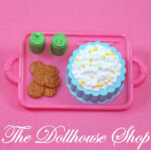 Fisher Price Loving Family Dollhouse Kitchen Pink Popcorn Soda Doll Food Tray-Toys & Hobbies:Preschool Toys & Pretend Play:Fisher-Price:1963-Now:Dollhouses-Fisher-Price-Dining Room,Dollhouse,Fisher Price,Food Accessories,Kitchen,Loving Family,Used-The Dollhouse Shop