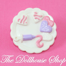 Fisher Price Loving Family Dollhouse Kitchen White Valentines Day Cookie Food Plate-Toys & Hobbies:Preschool Toys & Pretend Play:Fisher-Price:1963-Now:Dollhouses-Fisher-Price-Dollhouse,Dream Dollhouse,Fisher Price,Food Accessories,Holidays & Seasonal,Kitchen,Loving Family,Used-Fisher Price Loving Family Dollhouse White Valentine’s Day cookie plate for dollhouse kitchen. Find it now at The Dollhouse Shop, perfect for pretend play!-The Dollhouse Shop