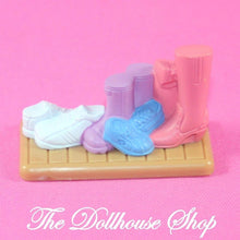 Fisher Price Loving Family Dollhouse Laundry mudroom Shoes Doll Boots Mat-Toys & Hobbies:Preschool Toys & Pretend Play:Fisher-Price:1963-Now:Dollhouses-Fisher-Price-Bathroom & Laundry Room,Bedroom,Dollhouse,Fisher Price,Kids Bedroom,Laundry Room,Loving Family,Used-Fisher Price Loving Family Dollhouse shoes on a mat for laundry or mudroom play. Find this fun piece at The Dollhouse Shop today!-The Dollhouse Shop