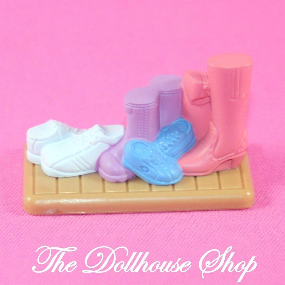 Fisher Price Loving Family Dollhouse Laundry mudroom Shoes Doll Boots Mat-Toys & Hobbies:Preschool Toys & Pretend Play:Fisher-Price:1963-Now:Dollhouses-Fisher-Price-Bedroom,Dollhouse,Fisher Price,Kids Bedroom,Laundry Room,Loving Family,Used-The Dollhouse Shop