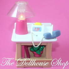 Fisher Price Loving Family Dollhouse Lights Sounds Phone Lamp Table Music-Toys & Hobbies:Preschool Toys & Pretend Play:Fisher-Price:1963-Now:Dollhouses-Fisher-Price-Dollhouse,Fisher Price,Living Room,Loving Family,Tables,Used-The Dollhouse Shop