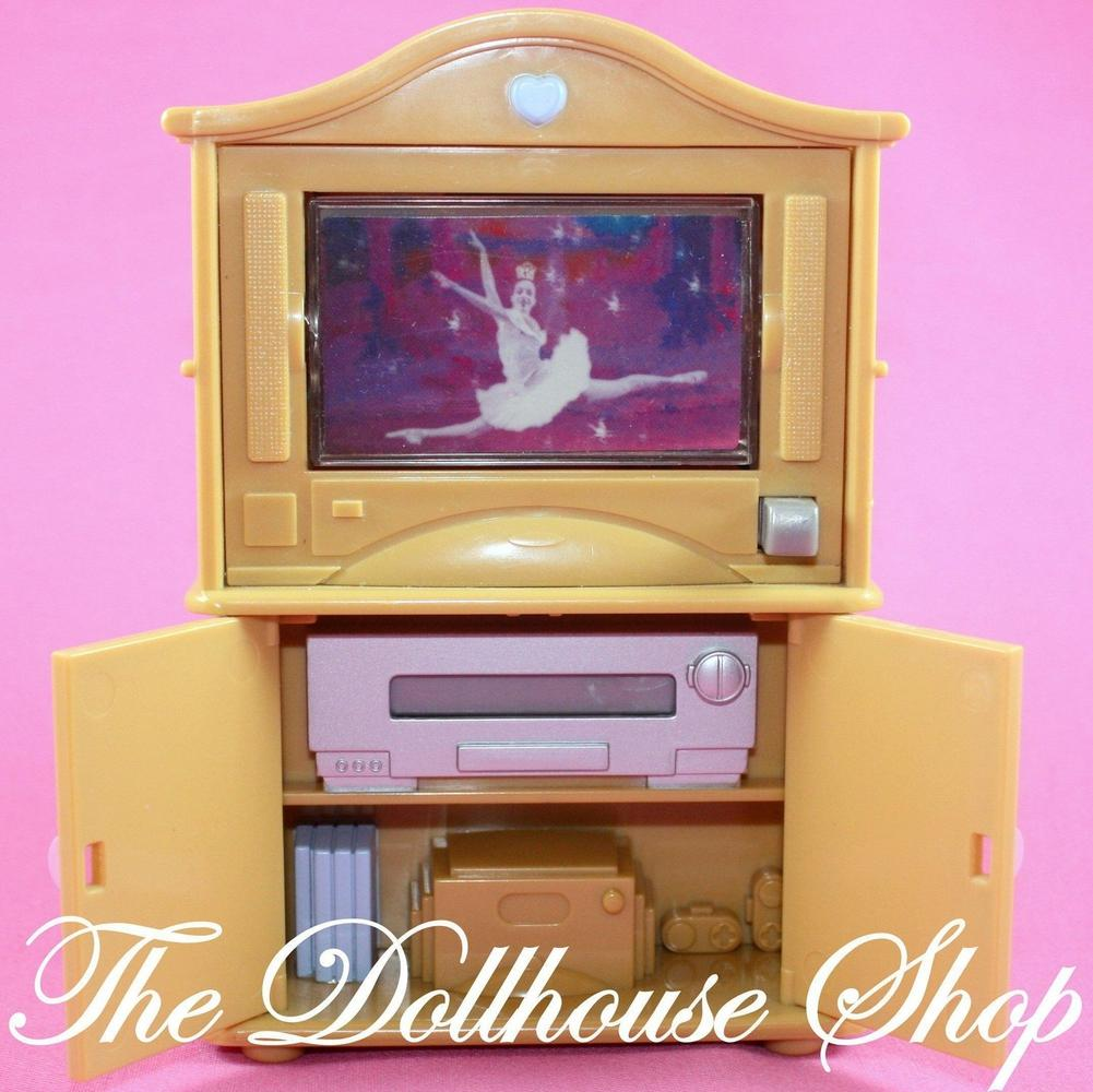 Fisher Price Loving Family Dollhouse Lights sounds pretend TV Television DVD Video-Toys & Hobbies:Preschool Toys & Pretend Play:Fisher-Price:1963-Now:Dollhouses-The Dollhouse Shop-Dollhouse,Fisher Price,Kids Bedroom,Living Room,Loving Family,Used-The Dollhouse Shop