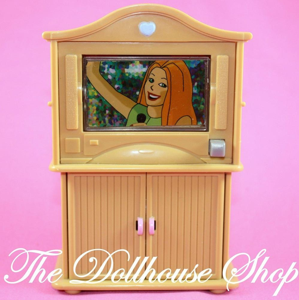 Fisher Price Loving Family Dollhouse Lights sounds pretend TV Television DVD Video-Toys & Hobbies:Preschool Toys & Pretend Play:Fisher-Price:1963-Now:Dollhouses-The Dollhouse Shop-Dollhouse,Fisher Price,Kids Bedroom,Living Room,Loving Family,Used-The Dollhouse Shop