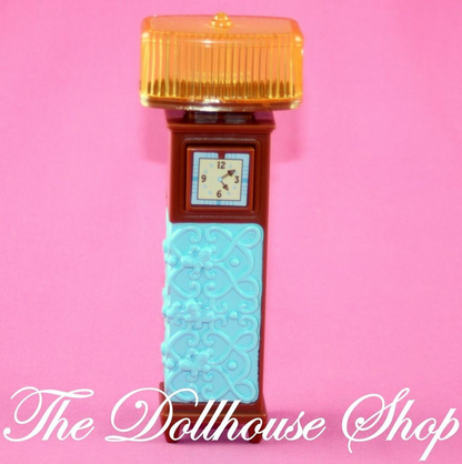 Fisher Price Loving Family Dollhouse Living Room Light Up Lamp Clock-Toys & Hobbies:Preschool Toys & Pretend Play:Fisher-Price:1963-Now:Dollhouses-Fisher-Price-Brown,Dollhouse,Fisher Price,Lamps & Coffee Tables,Living Room,Loving Family,Office-The Dollhouse Shop