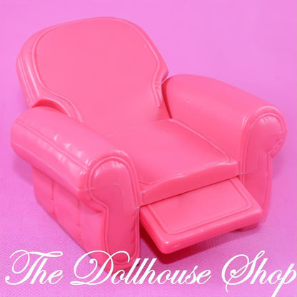 Fisher Price Loving Family Dollhouse Living Room Pink Recliner Sofa Armchair-The Dollhouse Shop